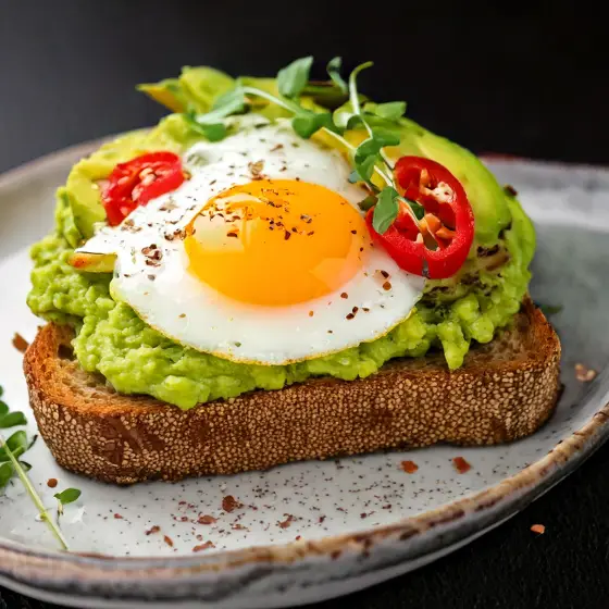 Avocado-Toast mit Ei