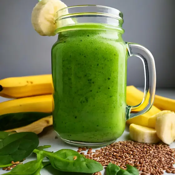 Smoothie mit Banane und Spinat